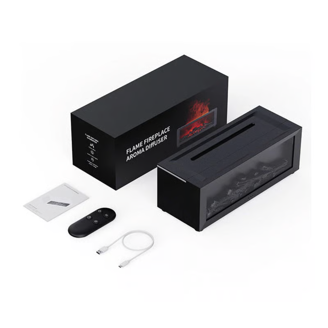 SMART Fireplace Flame Diffuser Humidifier with Remote