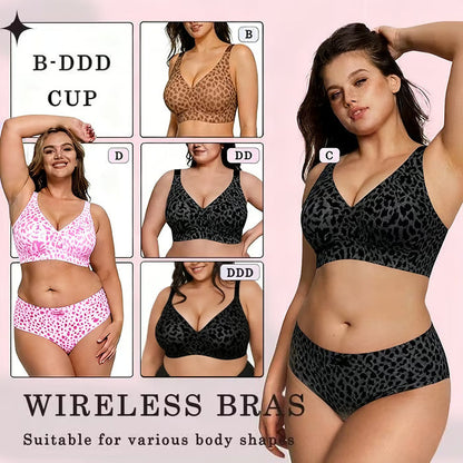 (1+1 FREE) Leopard FullCup Bra