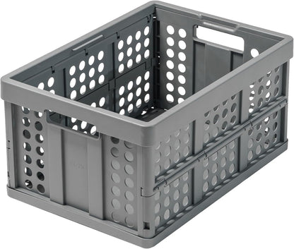 Folding Shopping Cart with 2 Folding Storage Boxes