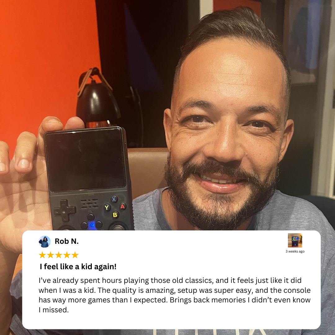 RetroFynn Console — Handheld Retro Gaming System (64GB / 128GB)