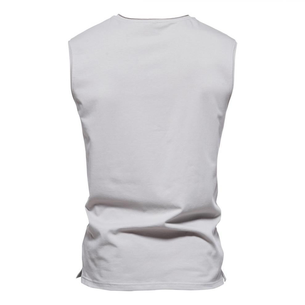 Men's Solid V Neck Tank Top 41491135Z
