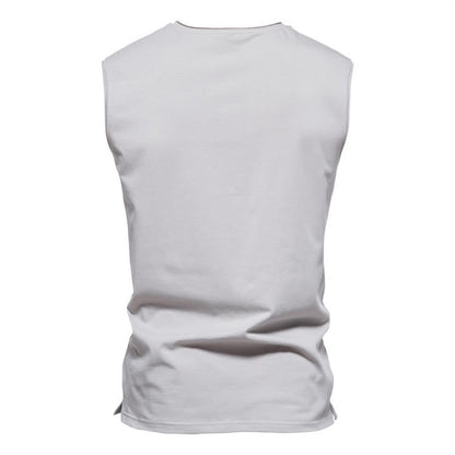 Men's Solid V Neck Tank Top 41491135Z