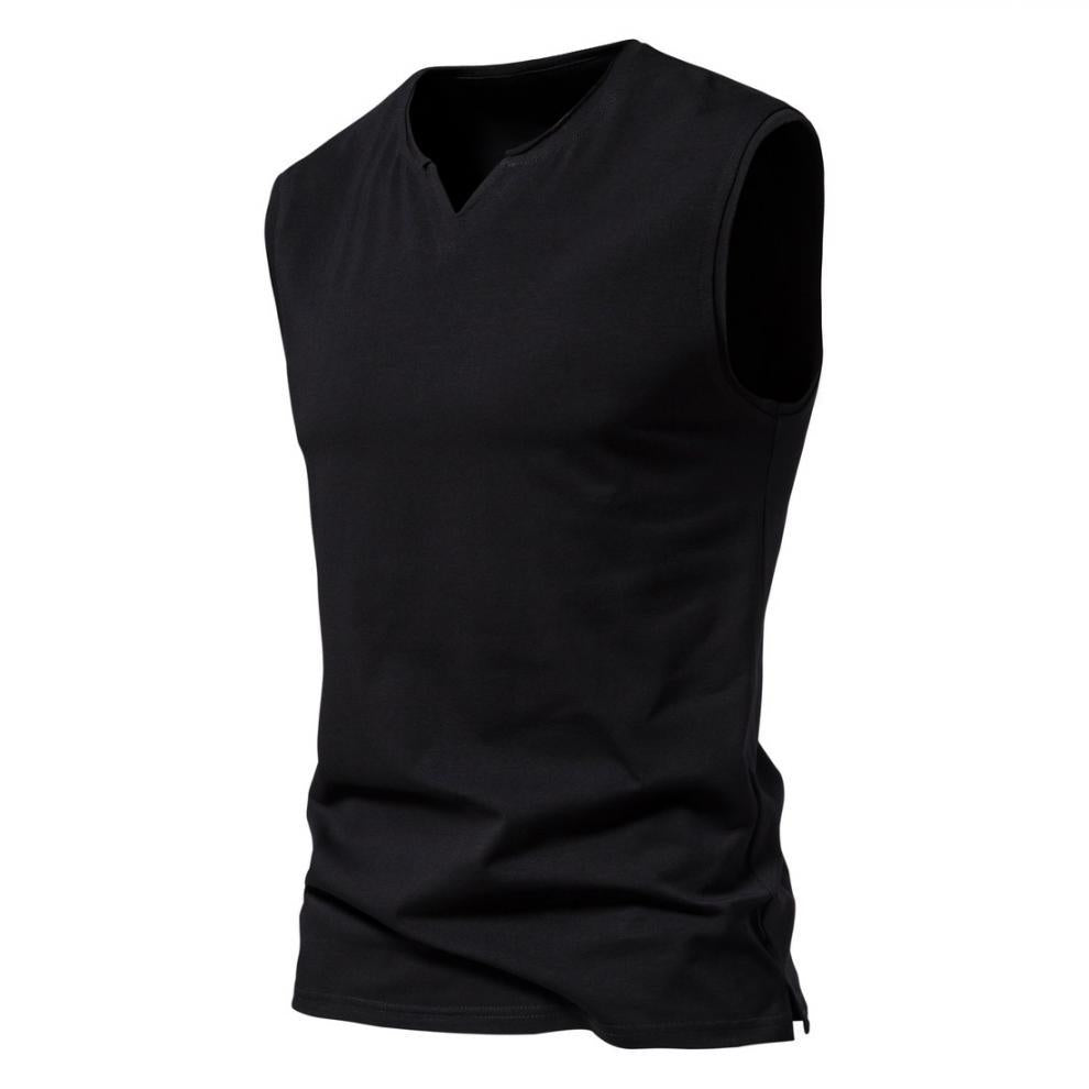 Men's Solid V Neck Tank Top 41491135Z