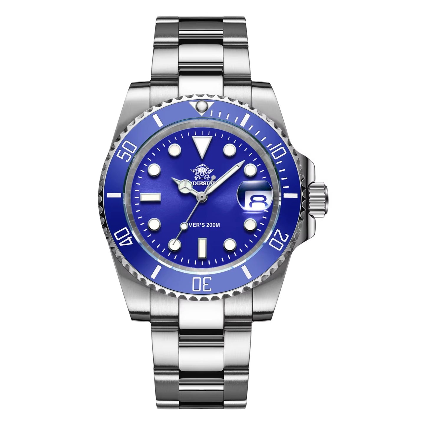 Automatic Submariner-Style Diver Watch (41mm, Sapphire Crystal)