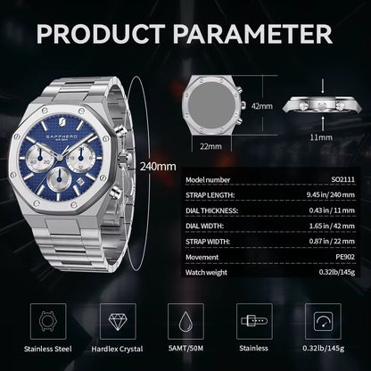 Automatic Chronograph Sport Watch — Designed for Bold Everyday Style