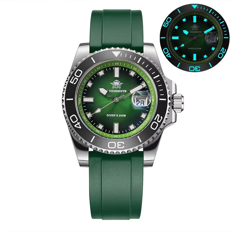Automatic Submariner-Style Diver Watch (41mm, Sapphire Crystal)