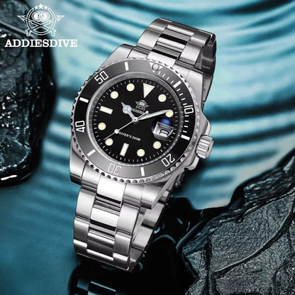 Automatic Submariner-Style Diver Watch (41mm, Sapphire Crystal)