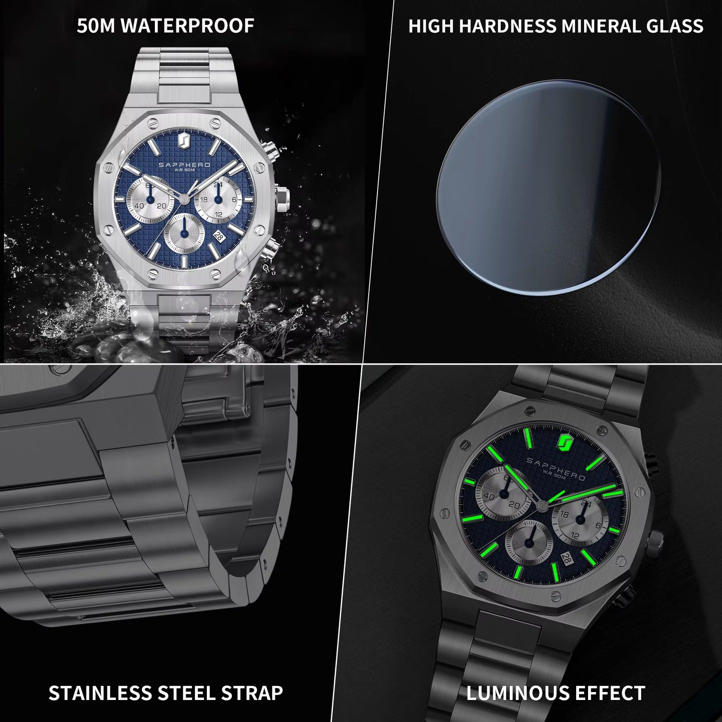 Automatic Chronograph Sport Watch — Designed for Bold Everyday Style