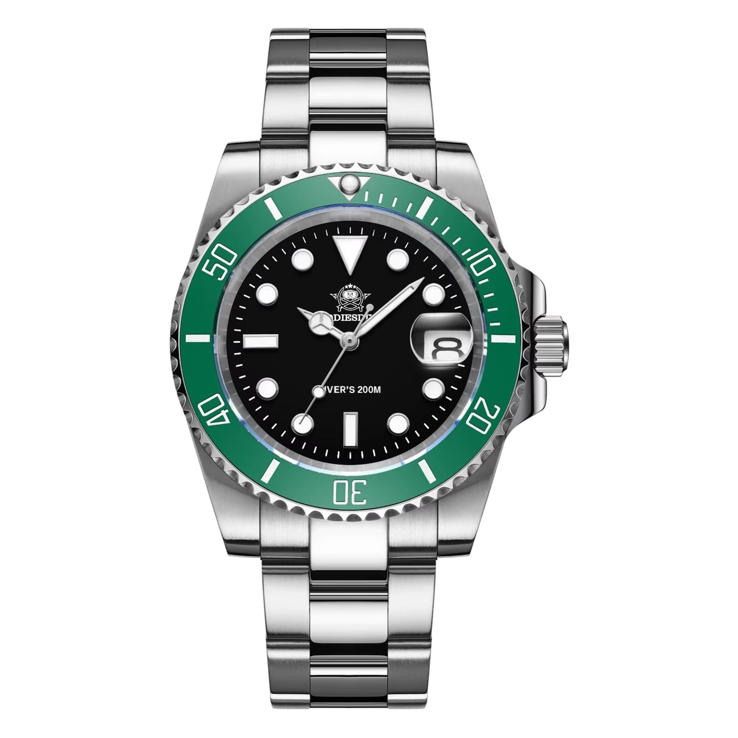 Automatic Submariner-Style Diver Watch (41mm, Sapphire Crystal)