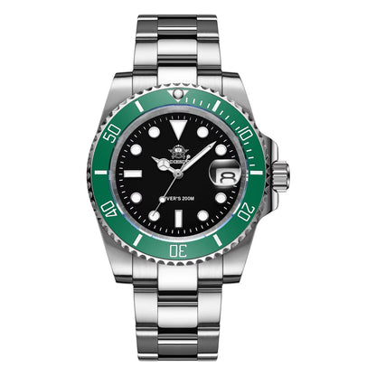 Automatic Submariner-Style Diver Watch (41mm, Sapphire Crystal)