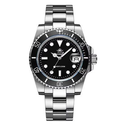 Automatic Submariner-Style Diver Watch (41mm, Sapphire Crystal)