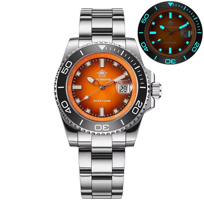 Automatic Submariner-Style Diver Watch (41mm, Sapphire Crystal)