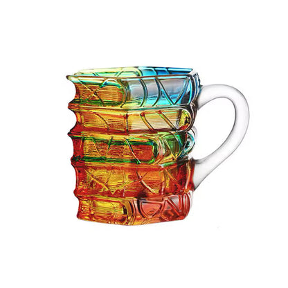 Bookstack Glass Coffee Mug