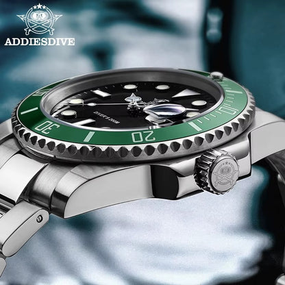 Automatic Submariner-Style Diver Watch (41mm, Sapphire Crystal)