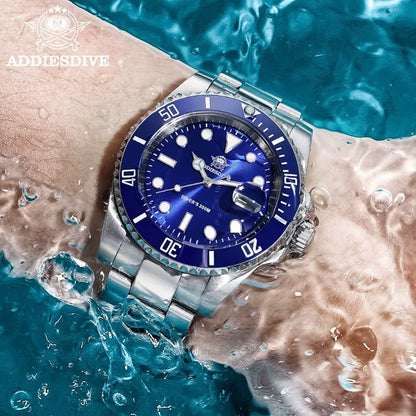 Automatic Submariner-Style Diver Watch (41mm, Sapphire Crystal)