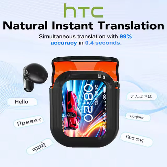 Bluetooth 5.4 Earphones LED Display High Fidelity Waterproof Wireless Earphones