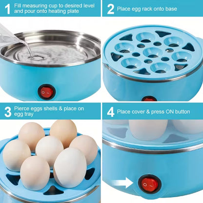 EggMaster 14-Egg Electric Steamer — Peel-Easy Hard & Soft Boiled Eggs