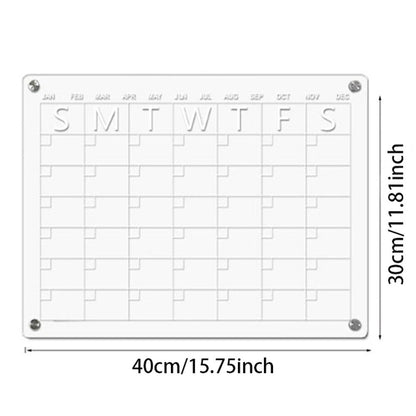 Acrylic Magnetic Fridge Calendar