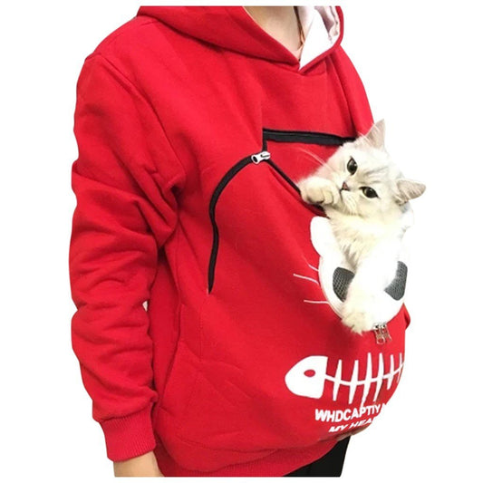 Cat Lovers Hoodie Cuddle Pouch