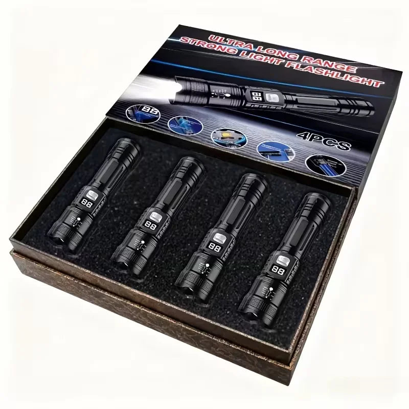 Brilliant Beam Flashlight (4 Pieces)