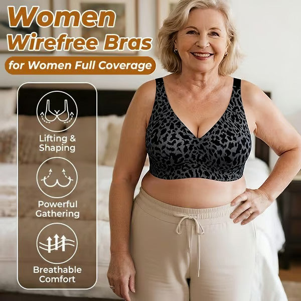 (1+1 FREE) Leopard FullCup Bra