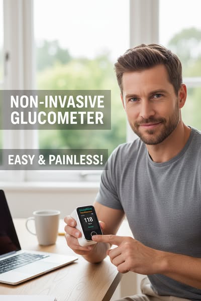 NEW 2.0 Non-Invasive Blood Glucose Monitor DE LUXE