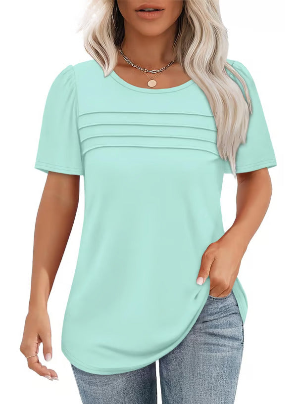 Soleil - Scooped Neck Blouse