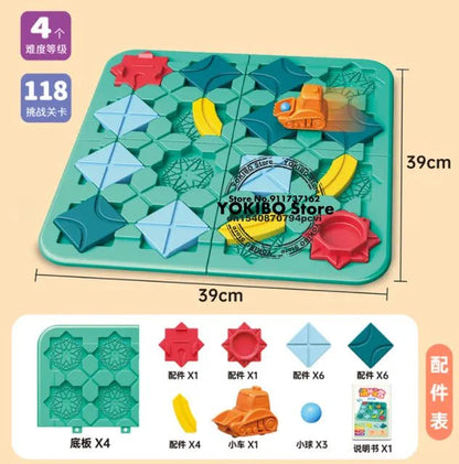 Educational Puzzle Track Car