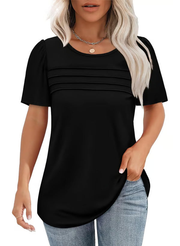 Soleil - Scooped Neck Blouse