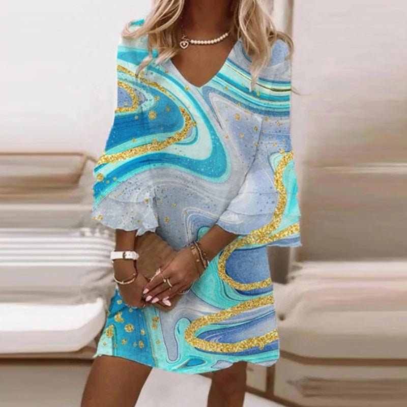 Flare Sleeve Boho Dresses - Veronica™