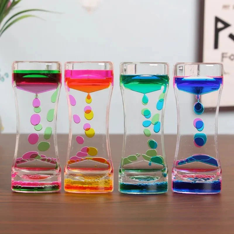 Floating Liquid Hourglass