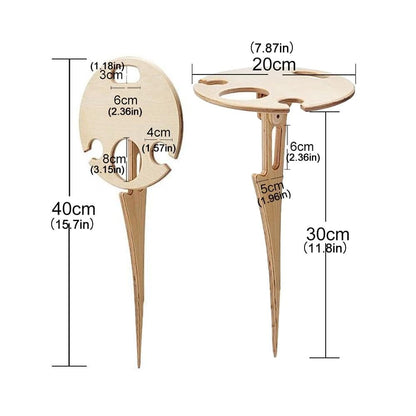 Foldable Outdoor Wine Table