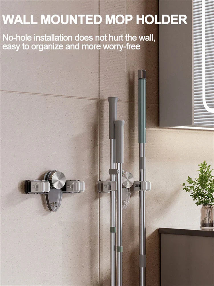(1 + 1 Free) Space-Saving Mop Organizer