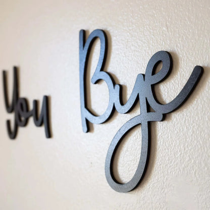 Love You Bye Wooden Sign