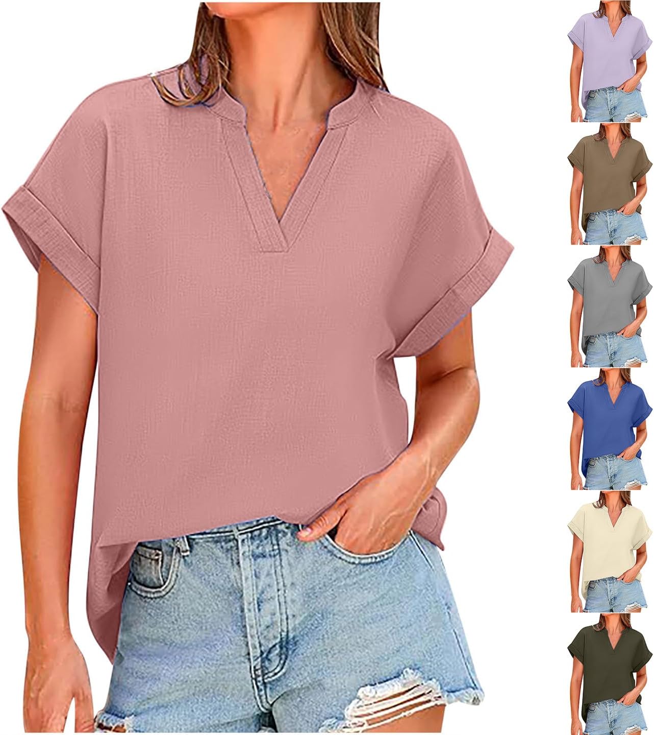 Camiseta Verano Ligera Casual Cómoda