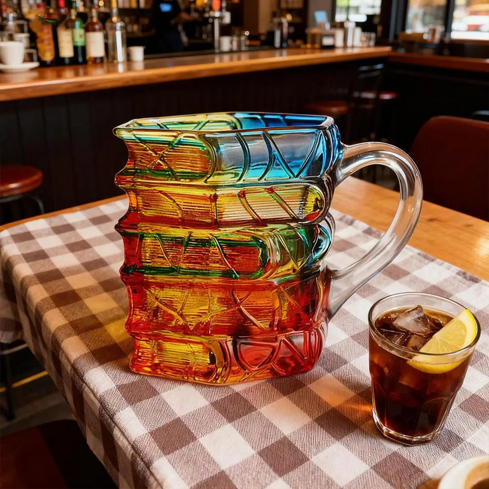 Bookstack Glass Coffee Mug