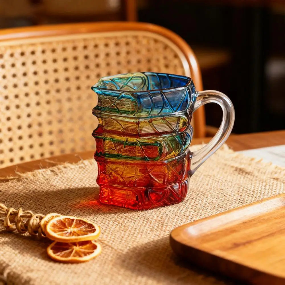 Bookstack Glass Coffee Mug