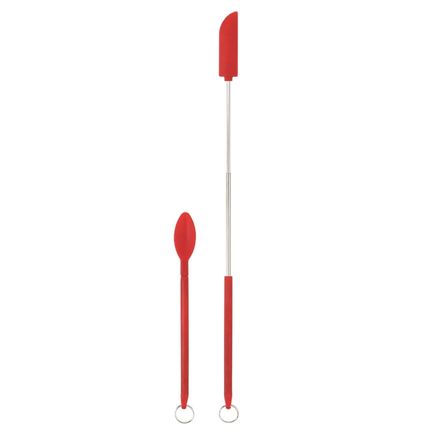 Mini Silicone Jar Spatulas Set