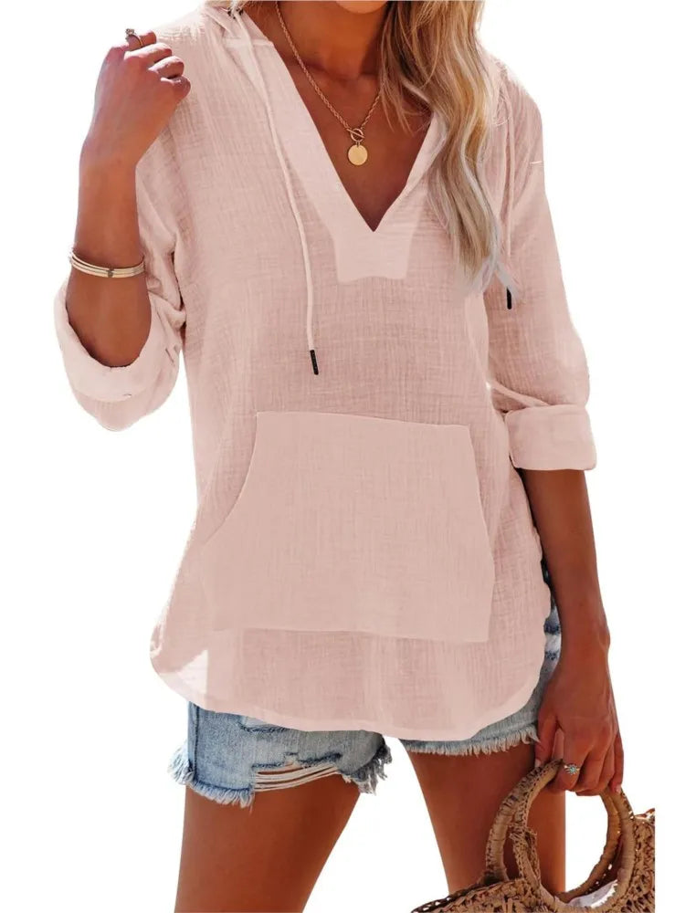 Sandy - Hooded Blouse