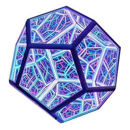 Infinite Dodecahedron Color Art Light