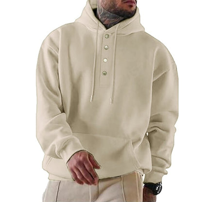 Men's Loose Casual Fleece Pocket Men's Hoodie 64196018X