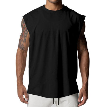 Men's Solid Loose Sleeveless Sports Fitness Tank Top 03482386Z