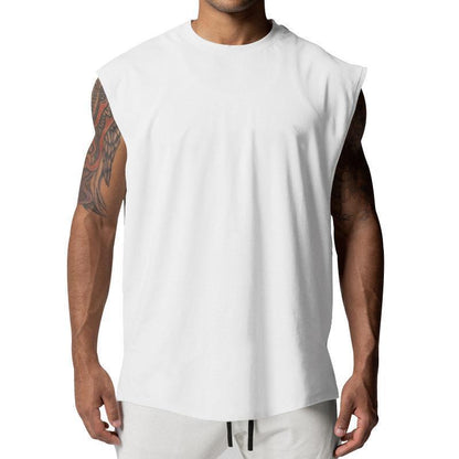 Men's Solid Loose Sleeveless Sports Fitness Tank Top 03482386Z