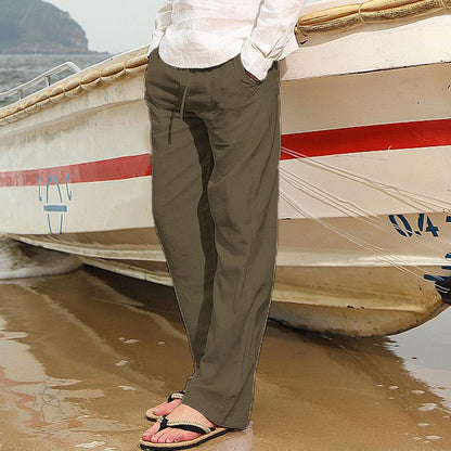Men's Casual Solid Color Pants 84660129Y