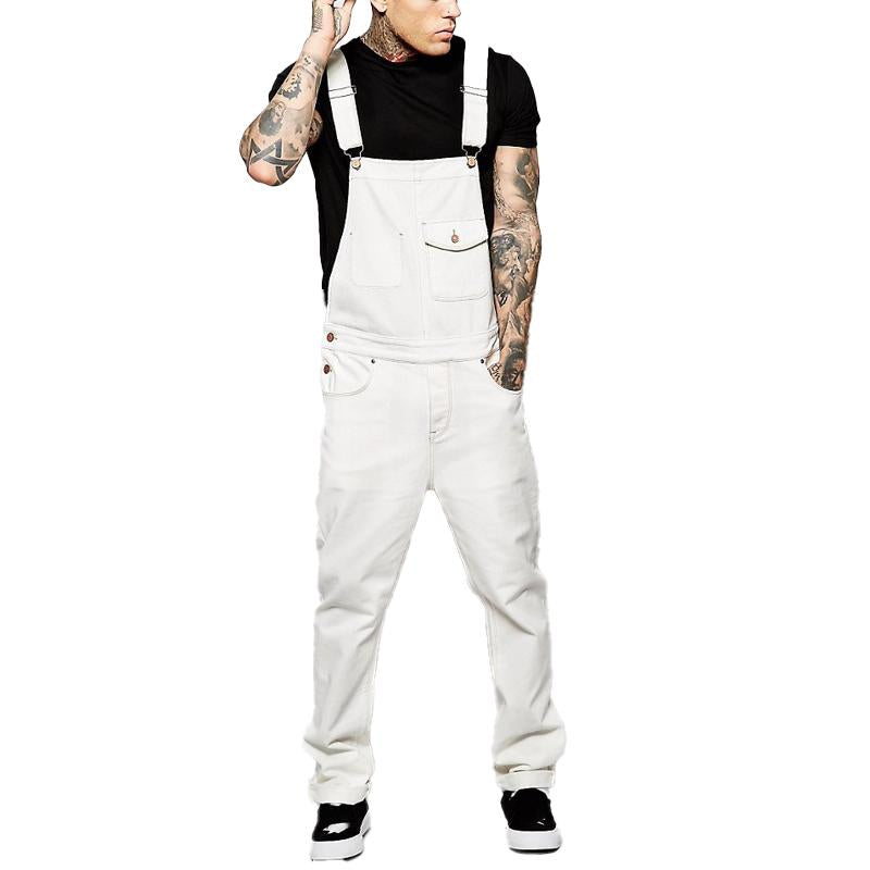 Men's Solid Color Slimming Jumpsuit 87488057X