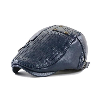 VINTAGE PANELLED LEATHER HAT 36145485X