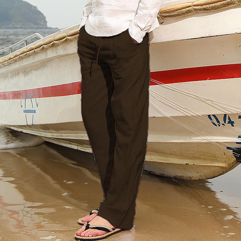 Men's Casual Solid Color Pants 84660129Y