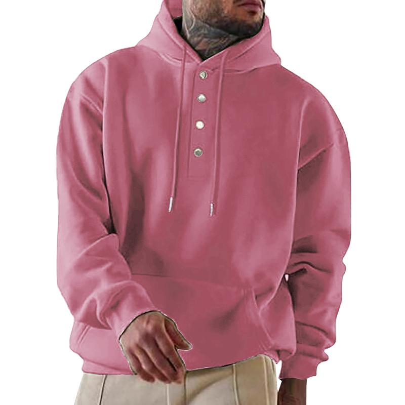 Men's Loose Casual Fleece Pocket Men's Hoodie 64196018X