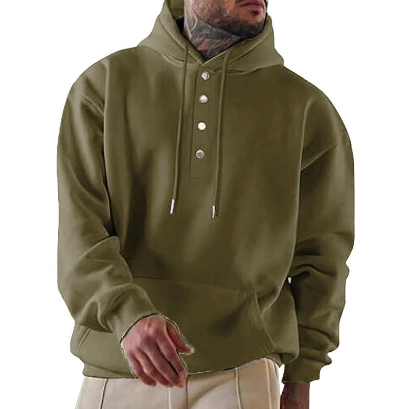 Men's Loose Casual Fleece Pocket Men's Hoodie 64196018X
