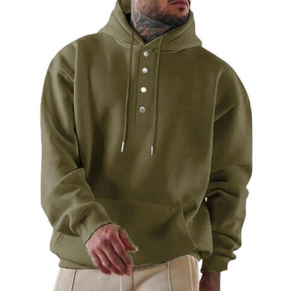 Men's Loose Casual Fleece Pocket Men's Hoodie 64196018X